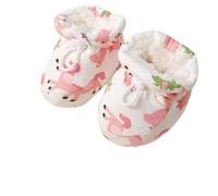 Generico Warm Fur Baby Boots, 2025 New Warm Cozy Fleece Baby Booties, Fur Winter Booties with Drawstring for Infant Winter (Pink-b,12.5cm(12-18 Months Infant))