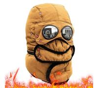 Generico Warm Hat,Full Cover Thick Warm Headwear | Windproof Thermal Hat with Detachable Goggles And Masque,for Outdoor Sports, Riding, Camping, Cycling, Running, Motorcycle, Snowboarding