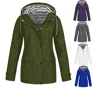 Generico Warm Tuta Antipioggia Giacca Donna Giubbotto Leggero Parka Impermeabile Soft Ponchielli Tecnica Mantella Pioggia