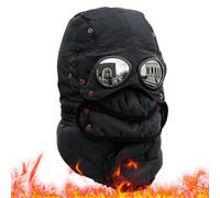 Generico Warm Winter Hat - Size Thick Winter Hat | Plush Cotton Polyester - Unisex AviatorHat with Goggles Face | Full Protection Ear Eye Warmth | Cycling Skiing Climbing Outdoor Sports