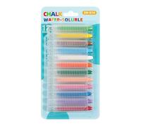Genérico Washable Art Chalk - Set Twelve Shades, Dust Free Design, Smooth Drawing Performance Feature, Outdoor Creative Coloring Tool | Easy Clean Learning Supply Artistic Play Equipment Classroo