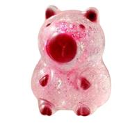 Generico Wasserschwein-Stofftier - Weiches Glitzer Slow Rising Capybara | Sensorisches Quetschspielzeug,Für Reisen, Unterwegs, Schule, Zuhause, Entspannung