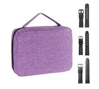 Generico Watch Band Case, Travel Pouch for Watches Straps, Polyester Foldable Storage Holder, Portable Carrying Case for 20 Watch Bands, Ideal for Organizing and Protecting, 6.89x1.97x8.86 Inches