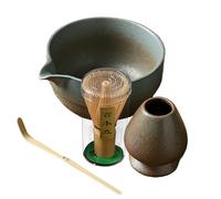 Genérico Watch - Bowl con Spout, Whisk, Scoop & Supporter, il tradizionale kit di cerimonia del tè giapponese uso per lo scenario di produzione della birra | Tea Whing Tool pa