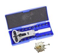 Generico Watch Case Back Opener Tool | 5.4 Inch, Steel, Blue Box | 3 Jaw Adjustable, Universal Wrench | Repair Kit For Screw Down Covers, Horology Equipment For Watchmakers Hobbyists