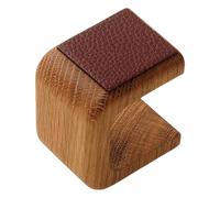 Generico Watch Stand, Jewelry Holder, Leather Pad Solid Wood Display, Handmade Single Rack Organizer, Portable Storage Tray with Elegant Design, Watch Monitor for Men Women, 2.75x2.36x1.97 Inches