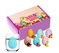 Generico Water Activated Dinosaur Hatching Eggs - 6 Pieces Hatching Toy| Growing Dinos Surprise Eggs, Educational Bath Play Toyfor Boys Girls, Classroom Playdates, Summer Camp, Travel Fun