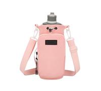 Generico Water Bottle Carrier, Adjustable Shoulder Bottle Bag, Hands- Travel Tumbler Holder with Pocket and Strap for Walking, Hiking, Camping, Sports, Outdoor 23x10cm