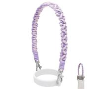 Generico Water Bottle Handle Strap - Universal Silicone Tumbler Sling for Travel | Elastic Grip Holder with Adjustable Lanyard & Non-Slip Ring for Fitness, Hiking, Outings And Daily Hydration