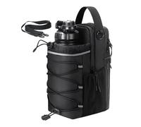 Generico Water Bottle Holder, Bottle Pouch, 4.33 X 6.30 X 10.24in, Powerful Magnetic Attachment, Leak Proof Hydration Storage, Adjustable Strap Bag for Daily Convenience, Black