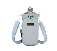 Generico Water Bottle Holder with Strap, Adjustable Bottle Bag with Shoulder Strap and Phone Pocket, Lightweight Cup Sleeve for Walking Climbing Camping Outdoor Travel 23x10cm