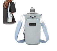 Generico Water Bottle Holder With Strap, Portable Bottle Bag With Phone Pocket, Multi-Function Cup Sleeve, 9.06x3.94 Inches Adjustable Shoulder Carrier For Walking, Camping, And Climbing