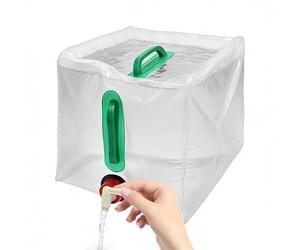 Generico Water Container with Spigot - PVC Material, 20L Foldable Water Bag, Portable Jug | Large Leakproof Container for Camping Hiking RV Shelter Home Farm Preparedness