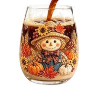 Generico Water Drinking Glasses - Cute Anti-Tip Fall Decor | Harvest Cup