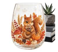 Generico Water Drinking Glasses - Cute Anti-Tip Fall Decor | Harvest Cup