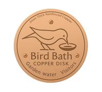 Genérico Water Fountain Disk For Bird Bath - Birdbath Cleaner & Feeder Accessory with Triple-Point Support Purifier Plate, Keeps Outdoor Patio, Lawn, and Fountain Bowls Clean and Fresh All-Season