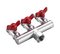 Genérico Water Hose Splitter - Heavy Duty Shut-Off Valve Connectors | Outdoor Water 3 Way Splitter Connector - for Lawn Watering Outdoor Cleaning Farm Pathway Patio Grassland