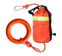 Generico Water Rescue Throw Bag, 16m Throwable Rope Bag, Professional Rafting Accessories with Hand Ring, Portable Compact Ideal for Fishing, Swimming, Whitewater Safety, 52.49 feet Length