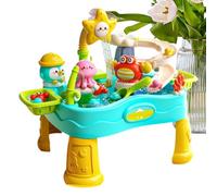 Generico Water Table Playset | Electric Colorful Portable Adjustable | Summer Outside Water Activity Table | for Outdoor Garden, Pool, Beach, Patio, Balcony, Lawn, Grassland