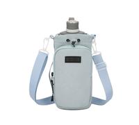 Generico Waterbottle Holder With Strap,23x10cm Water Bottle Bag For Walking With Shoulder Strap - Efficient Multi-function Camping Hiking Travelling Phone Pocket, Sports Tumbler Carrier For Men Women