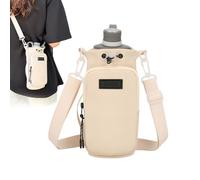 Generico Waterbottle Holder With Strap,23x10cm Water Bottle Bag For Walking With Shoulder Strap - Efficient Multi-function Camping Hiking Travelling Phone Pocket, Sports Tumbler Carrier For Men Women