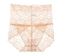 Generico Wateresty Lace Panties,Sexy High Waist Pretty Lace Panties, Tummy Control Breathable Plus Size Underwear (Skin,XXL)