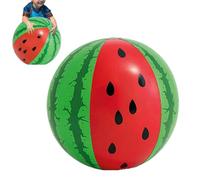 Generico Watermelon Pool Float, Inflatable Beach Ball, Summer Toy with Bright Fruit Design, Fun Outdoor Swimming Accessory, Water Park Equipment, Large Size 29.52In Green Red Color