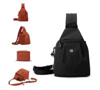 Generico Waterproof 2-Way Commuter Bag, Anti-Theft Travel Crossbody Bag, Multiple wearing methods for Fitness, Commuting, Travel (B)