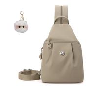 Generico Waterproof 2-Way Commuter Bag, Convertible Backpack Tote Crossbody for Women, Large Capacity Anti-Theft Travel Bag (Khaki)