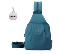 Generico Waterproof 2-Way Commuter Bag, Convertible Backpack Tote Crossbody for Women, Large Capacity Anti-Theft Travel Bag (Light Blue)