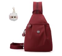 Generico Waterproof 2-Way Commuter Bag, Convertible Backpack Tote Crossbody for Women, Large Capacity Anti-Theft Travel Bag (Red)