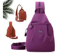 Generico Waterproof 2-Way Commuter Bag, Convertible Travel Bag, Anti-Theft Travel Tote, for Fitness, Commuting, Travel (Purple)