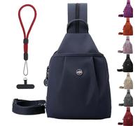 Generico Waterproof 2-Way Commuter Bag, Large Capacity Oxford Convertible Shoulder Travel Bag, Anti-Theft Travel Tote (Dark Blue)