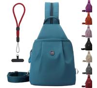 Generico Waterproof 2-Way Commuter Bag, Large Capacity Oxford Convertible Shoulder Travel Bag, Anti-Theft Travel Tote (Sky Blue)