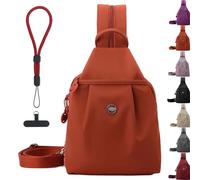 Generico Waterproof 2-Way Commuter Bag, Large Capacity Oxford Convertible Shoulder Travel Bag, Anti-Theft Travel Tote (Orange)