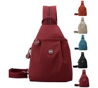 Generico Waterproof 2-Way Commuter Bag, Small Backpack for Women, Convertible Anti-Theft Tote, Oxford Cloth Travel Daypack (Orange)