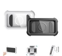 Generico Waterproof 480° Shower Phone Holder, Rotatable, Adjustable Wall & Bathtub Mount with Anti-Fog, Touch Screen Case, Retractable Stand for Bathroom, Kitchen & Shower Use (White+Black)