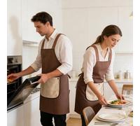 Generico Waterproof Cooking Apron - Detachable Towel Pocket Apron | Baking Dress, Chef Multi Functional Protective Cloth, Home Indoor Outdoor Gardening BBQ Grilling Art Project Cafe Wear For Women