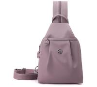 Generico Waterproof Oxford Large Capacity Convertible Shoulder Bag, Backpack Chest Bag Double Zipper Capacity, For Women (.Pink)