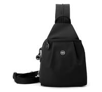 Generico Waterproof Oxford Large Capacity Convertible Shoulder Bag, Backpack Chest Bag Double Zipper Capacity, For Women (Black)