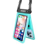 Generico Waterproof Phone Pouch Floating | Double Space Touchscreen Waterproof Phones Case with Smart Phones,Underwater Clear Cellphone Holder Large Protector for Smart Phone for Beach Pool Swimming