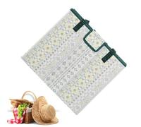 Generico Waterproof Picnic Blanket 38x43 Foldable Camping Mat With Tote Bag