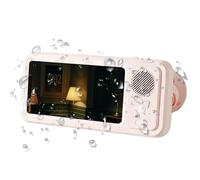 Generico Waterproof Shower Phone Holder with Wireless Bluetooth Speaker, 2026 New 2 in 1 Shower Bluetooth Speaker & Phone Holder, 360 Rotation Holders Mount (Pink)