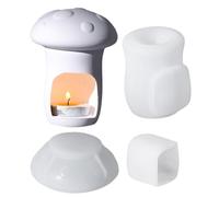 Generico Wax Shape Kit, Mushroom Mold Set, Candle Casting System with Smooth Release Structure Design, Heat Resistant Silicone Craft Tool, Decorative Modeling Kit Build, Creative Crafting for Home