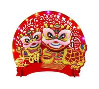 Generico Wealth Decor - Nodding Ornament | Vietnamese Good Luck Felt Table Decoration With Light, Festive New Year & Spring Festival Decor For Home, Desk, Bedroom & Living Room Celebration