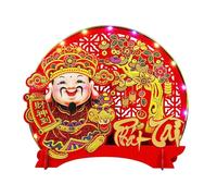 Genérico Wealth Decor - Nodding Ornament | Vietnamese Good Luck Felt Table Decoration with Light, Festive New Year & Spring Festival Decor For Home, Desk, Bedroom & Living Room Celebration