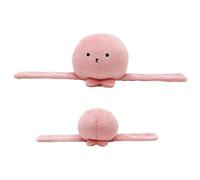 Generico Wearable Octopus Plush, Adjustable Buckle Stuffed Doll, Soft Huggable Sea Creature Toy, Pink, Charming Design for Kids Adults Birthday Halloween Girls Women Wearable Elastic Band and Buckle