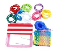 Generico Weaving Loop Toy Set, Pack Kit, with 6cm Creative Art System Set, Beginner Craft Build Sets, Modern Learning Design Style, Kids Crafts Build Sets, for Indoor Home Kids Use Kit