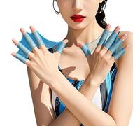 Generico Webbed Swimming Gloves | Silicone Swim Training | Pool Exercise Water Gloves | For Students Trainees Beginners Kids Swimmers Triathletes Adults Snorkeling Summer Camp