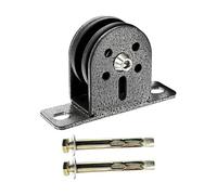 Generico Weight Cable Pulley System - 4.33 inch Silent Fixed Pulley Hoisting Sheave | Ground Sheave Wire Rope Guide Pulleý | Steel Wheel Fixed Bearing Pulleý Block 300kg Load. Steel Nylon.